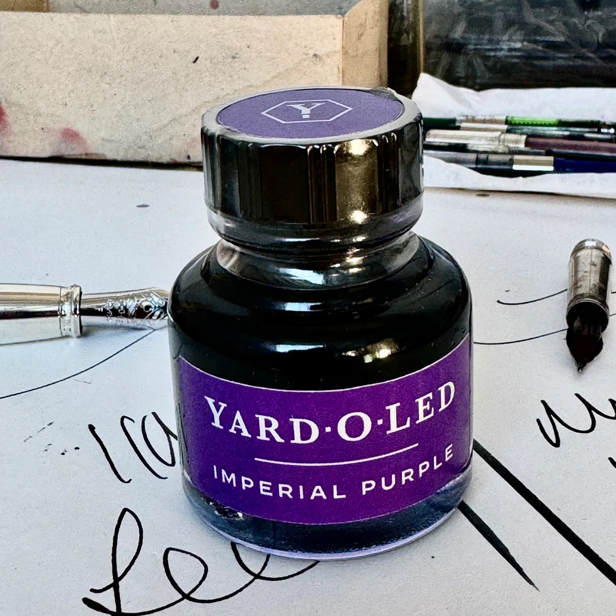 Yard O Led Fountain Pen Ink Imperial Purple 30ml Ink Bottle