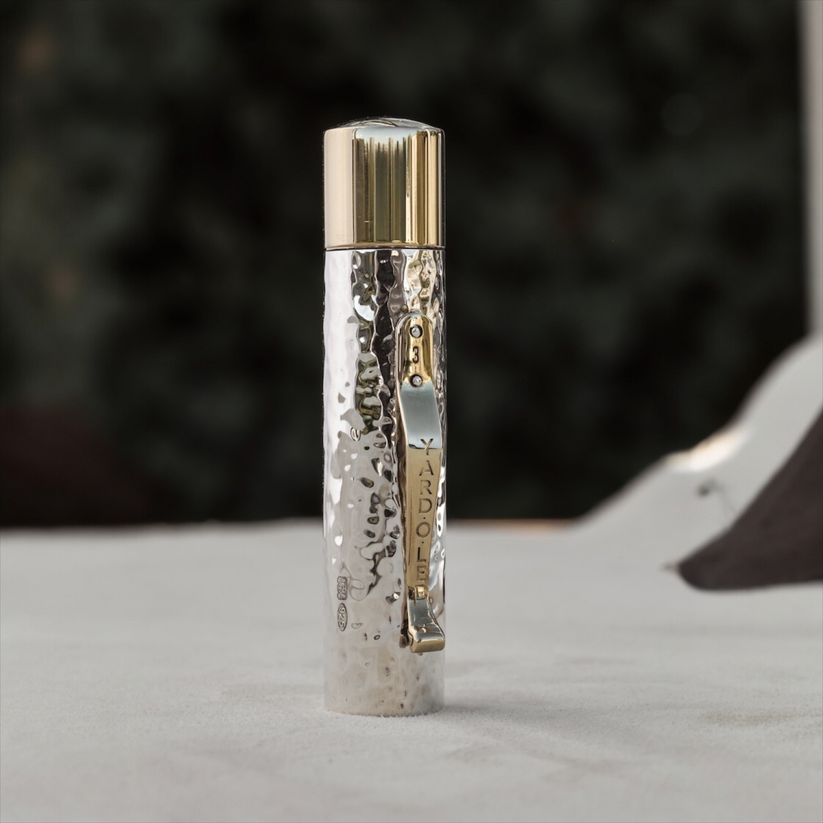 Yard O Led The Grand Sterling Silver Martelé Fountain Pen