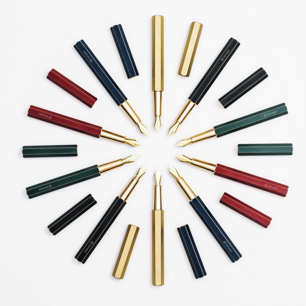 Ystudio Classic Stylo Plume 10ème Anniversaire Laiton Stylo Plume