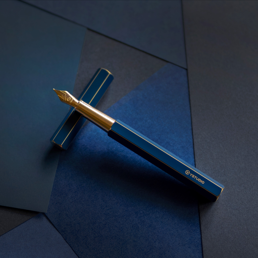 Ystudio Classic Fountain Pen 10th Anniversary Blue Fountain Pen