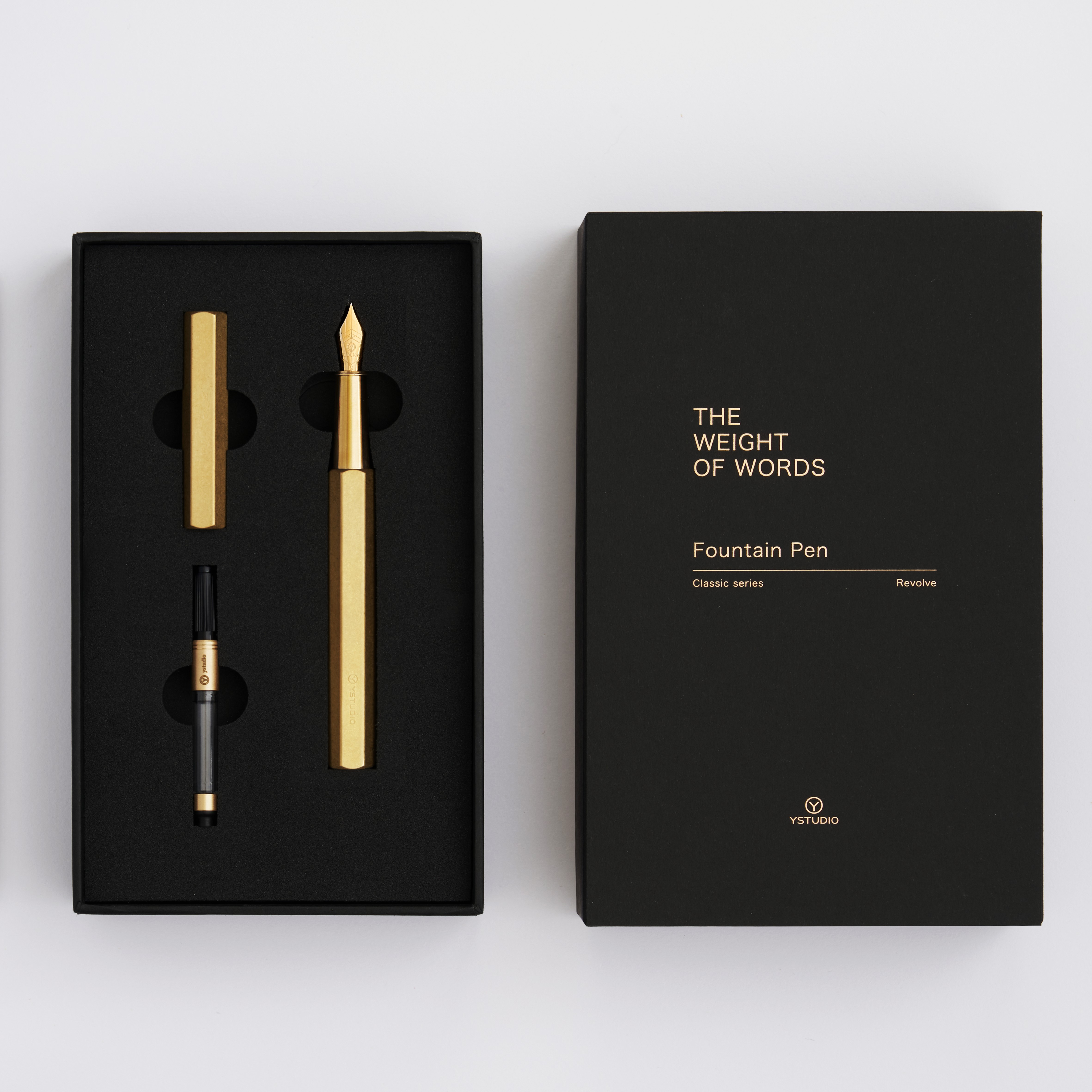 Ystudio Classic Stylo Plume 10ème Anniversaire Laiton Stylo Plume
