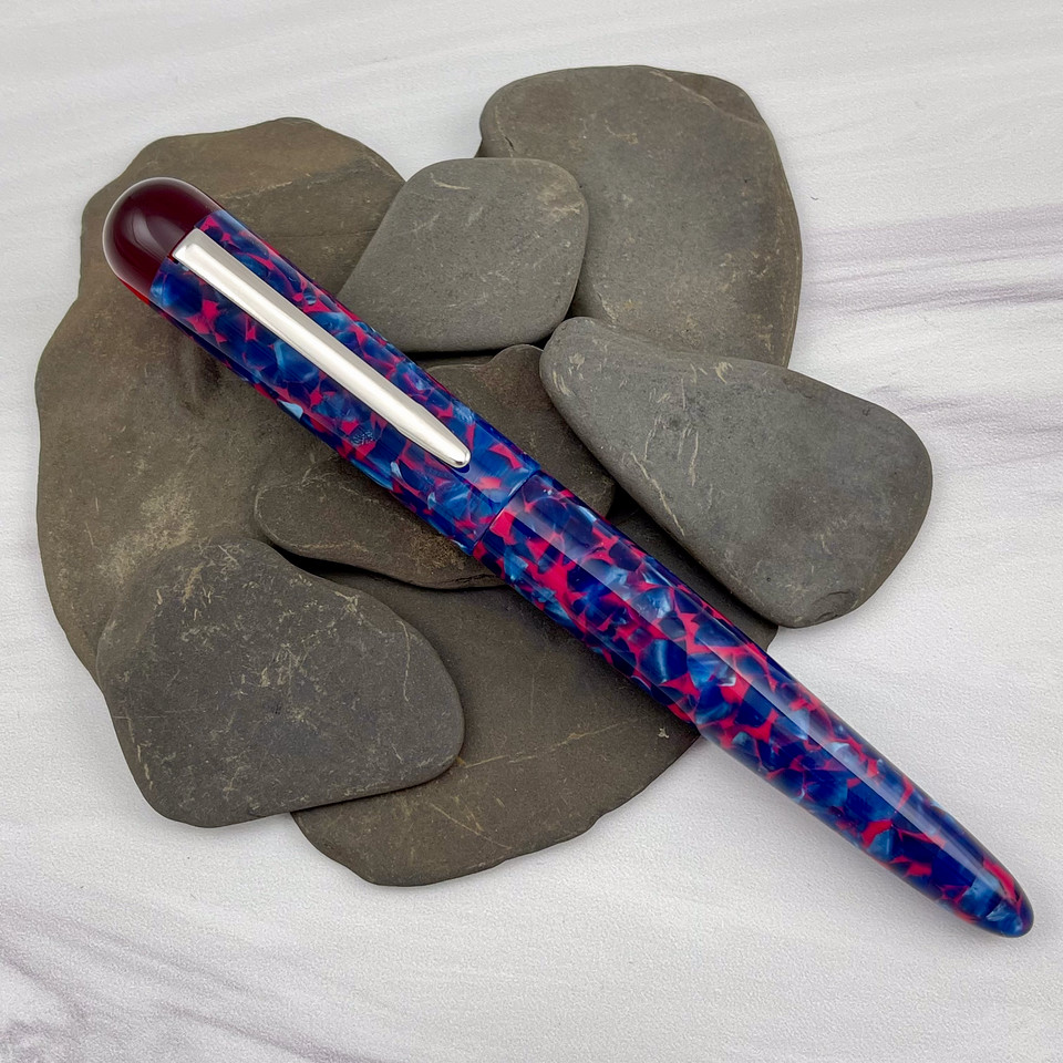 Edison Comet Cobalt Magma ST Fountain Pen