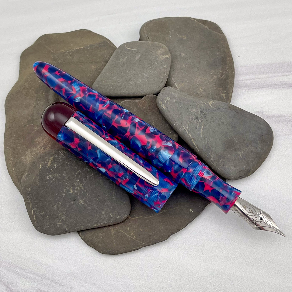 Edison Comet Cobalt Magma ST Fountain Pen