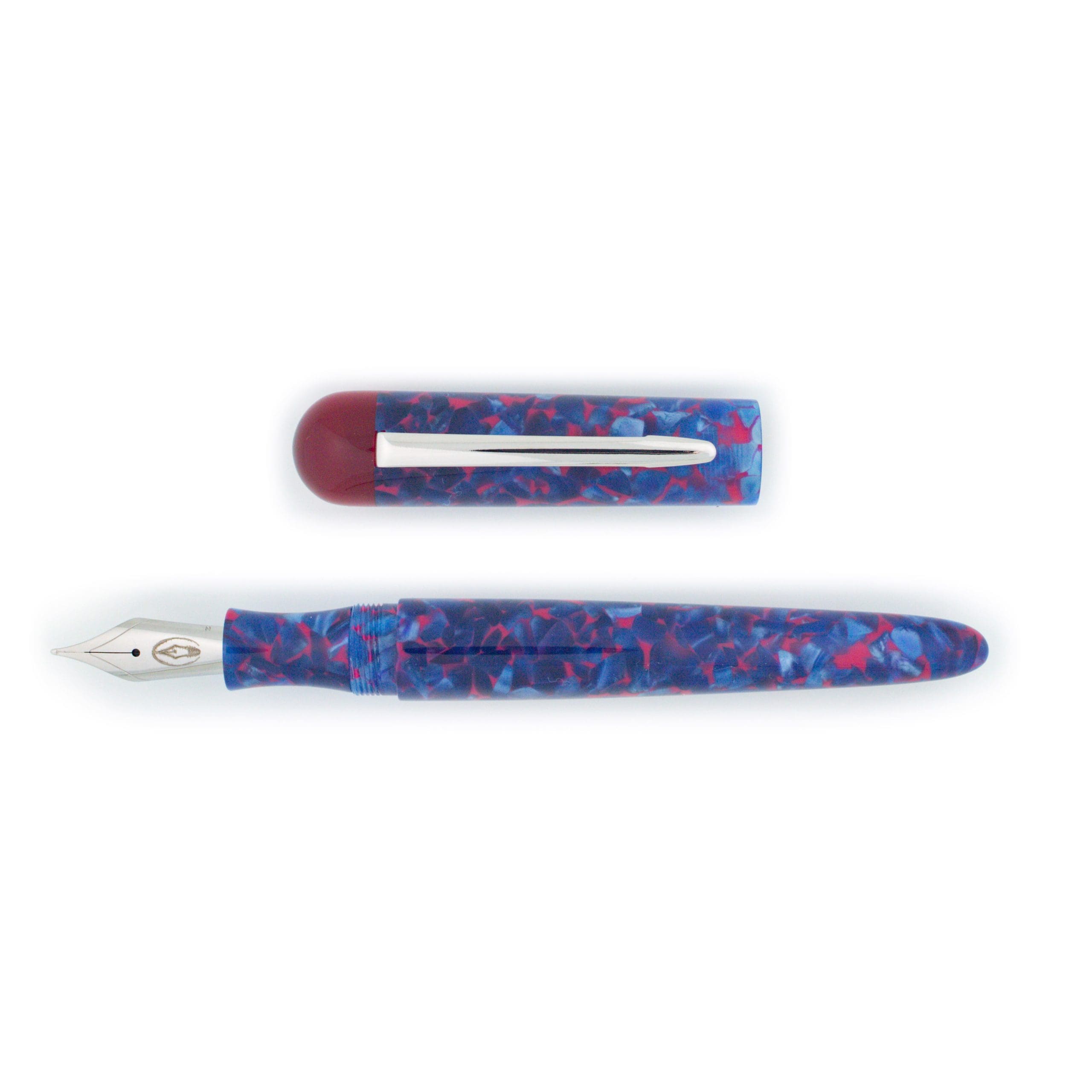 Edison Comet Cobalt Magma ST Fountain Pen
