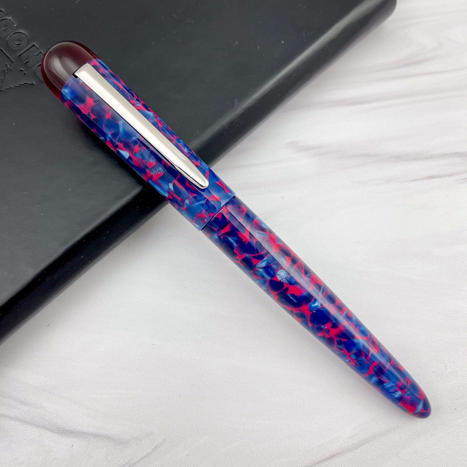 Edison Comet Cobalt Magma ST Fountain Pen