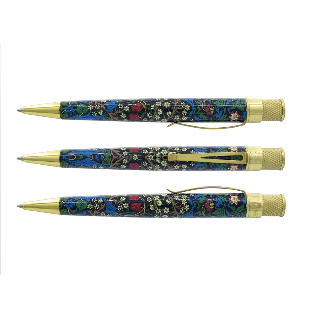 Retro 51 Tornado Metropolitan Museum Of Arts W. Morris Blackthorn Rollerball / Ballpoint