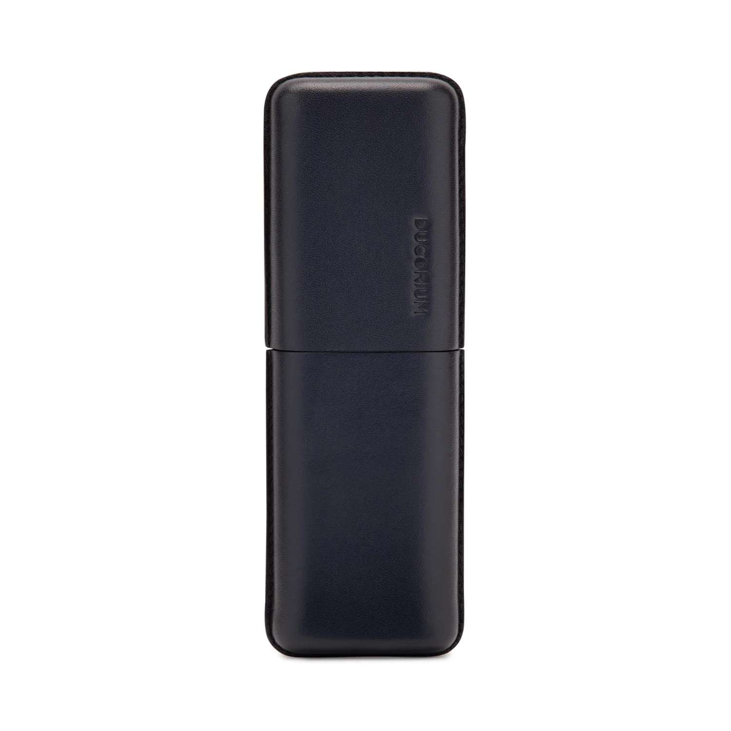 Lapis Bard Ducorium Navy Blue Moulded Pen Case (Double)