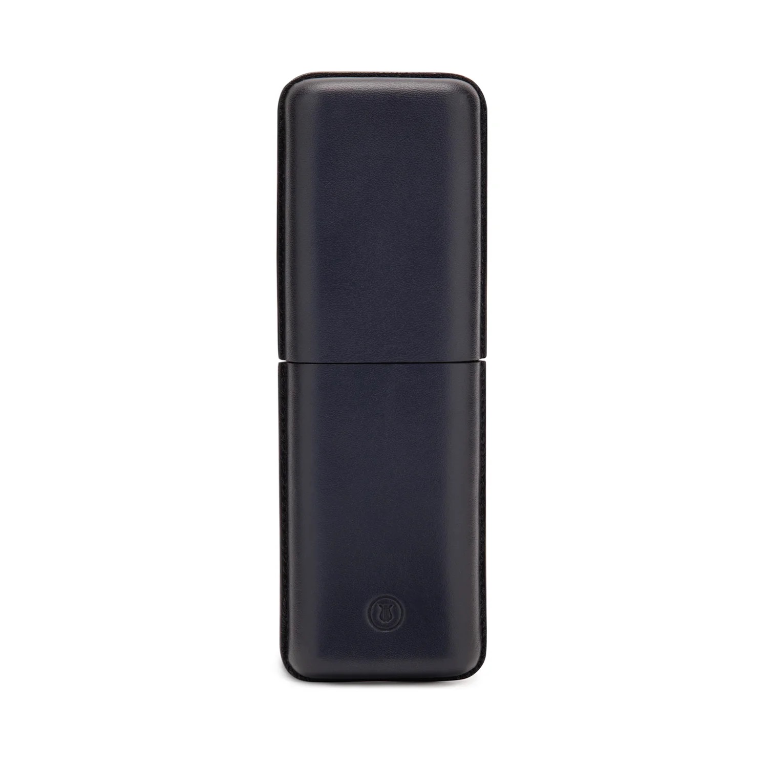 Lapis Bard Ducorium Navy Blue Moulded Pen Case (Double)