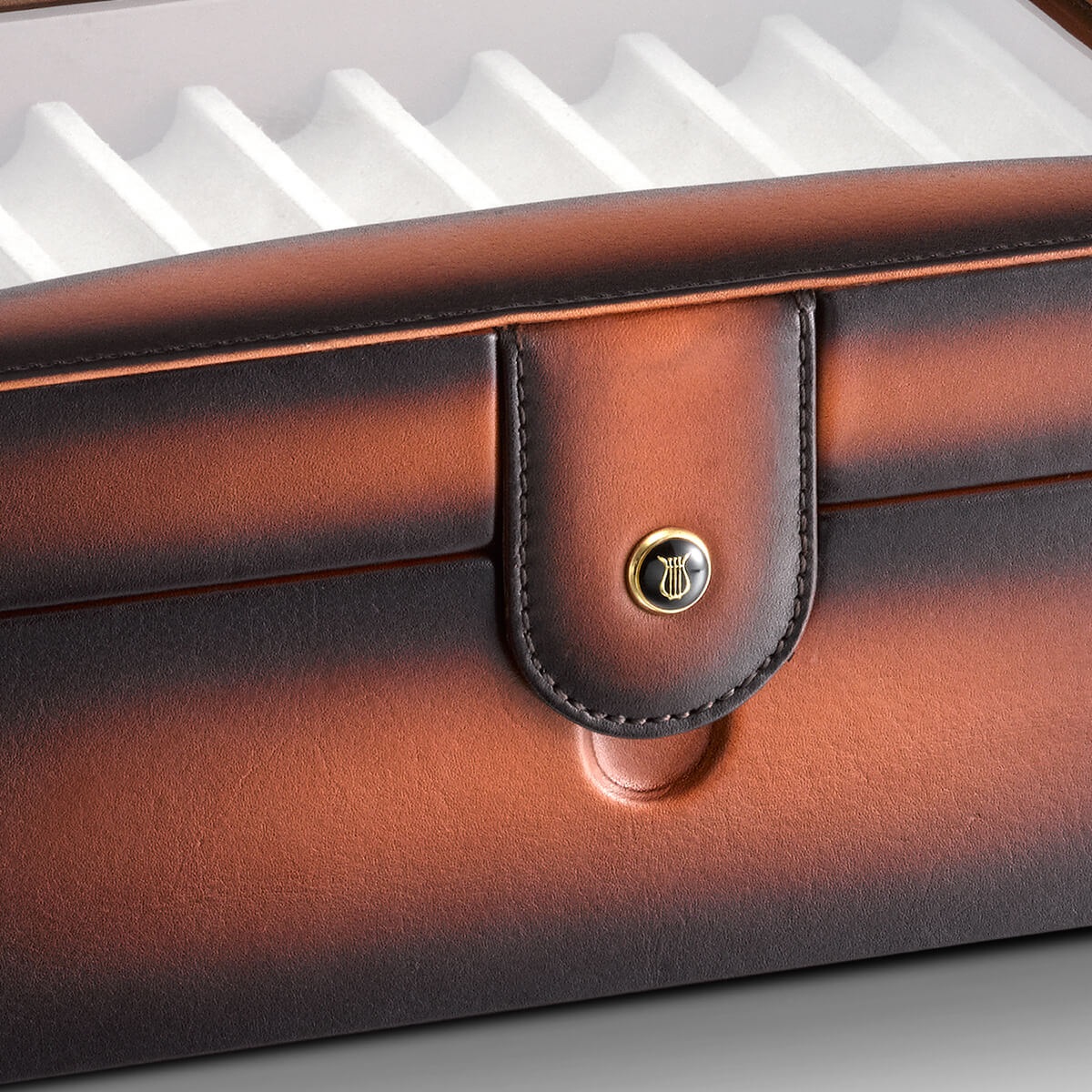 Lapis Bard Hemingway Cognac Pen Case (20 pens)