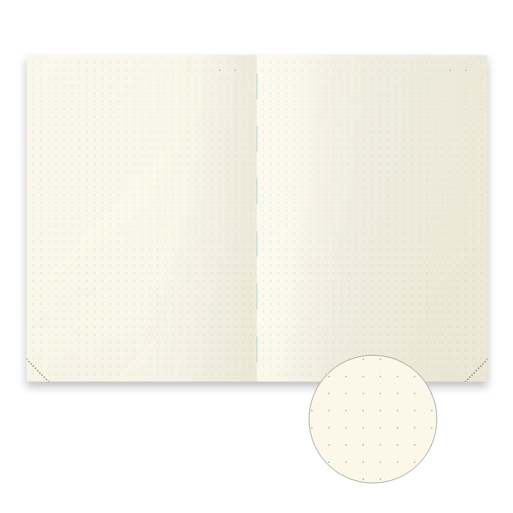 Midori MD Paper Journal A5 Codes 1D/1P Dot Grid Notebook