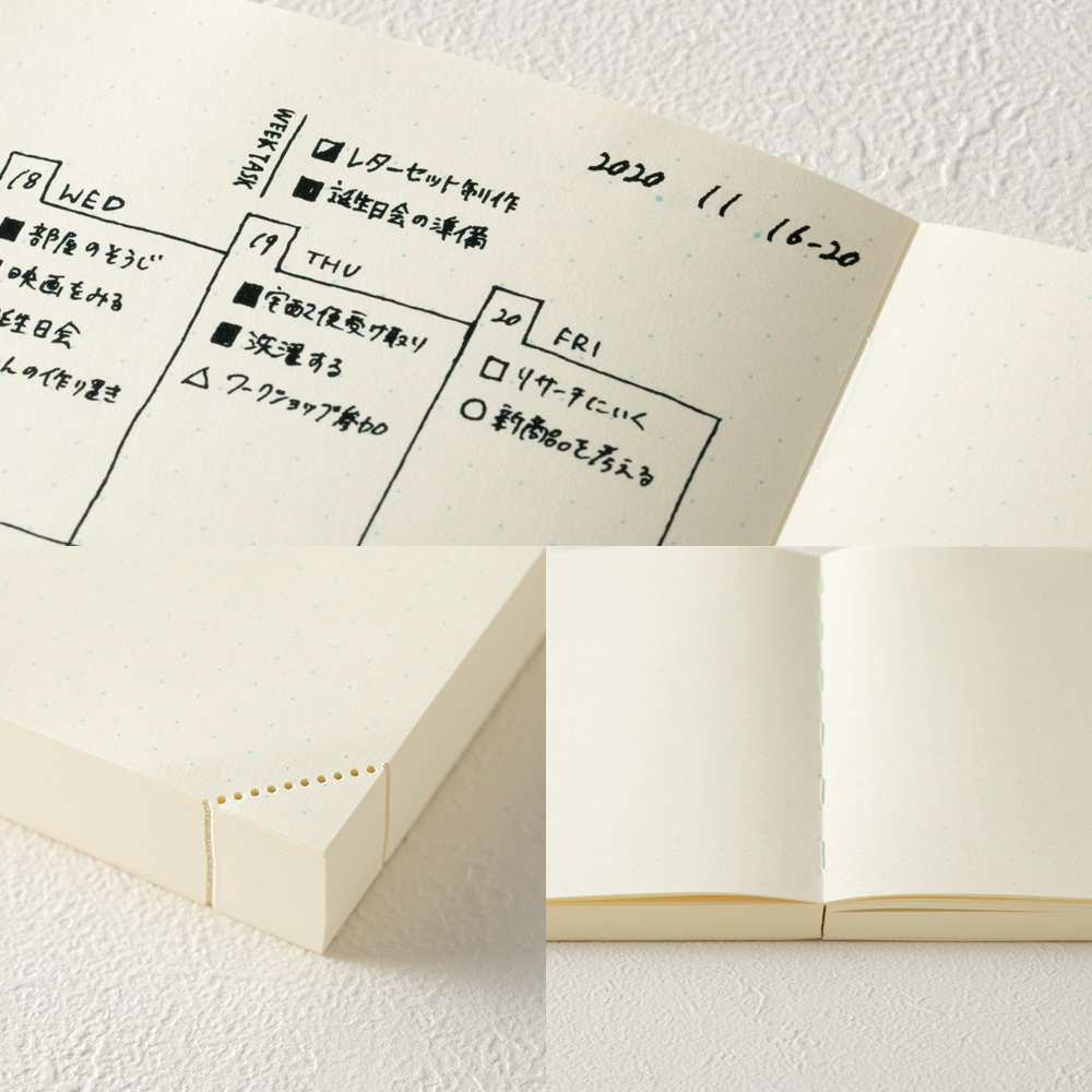 Midori MD Paper Journal A5 Codes 1D/1P Dot Grid Notebook