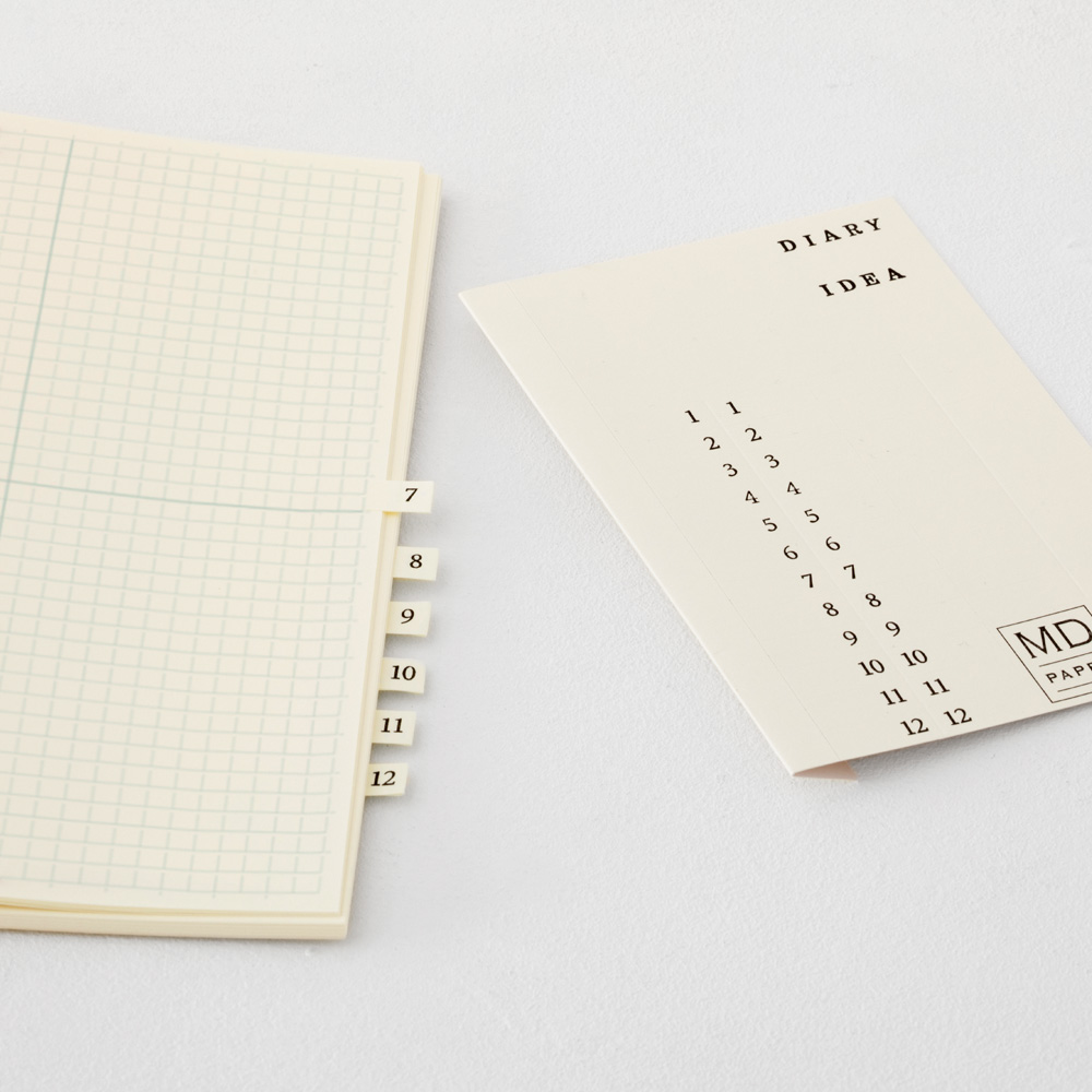 Midori MD Diario de papel A5 cuaderno de bloques de cuadrícula