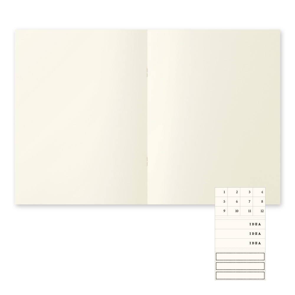 Midori MD Paper A4 Blank Notebook Light (3-pack)