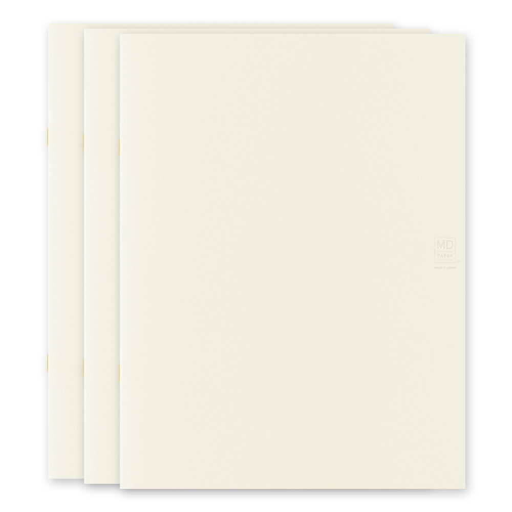 Midori MD Paper A4 Grid Notebook Light (embalagem com 3 unidades)