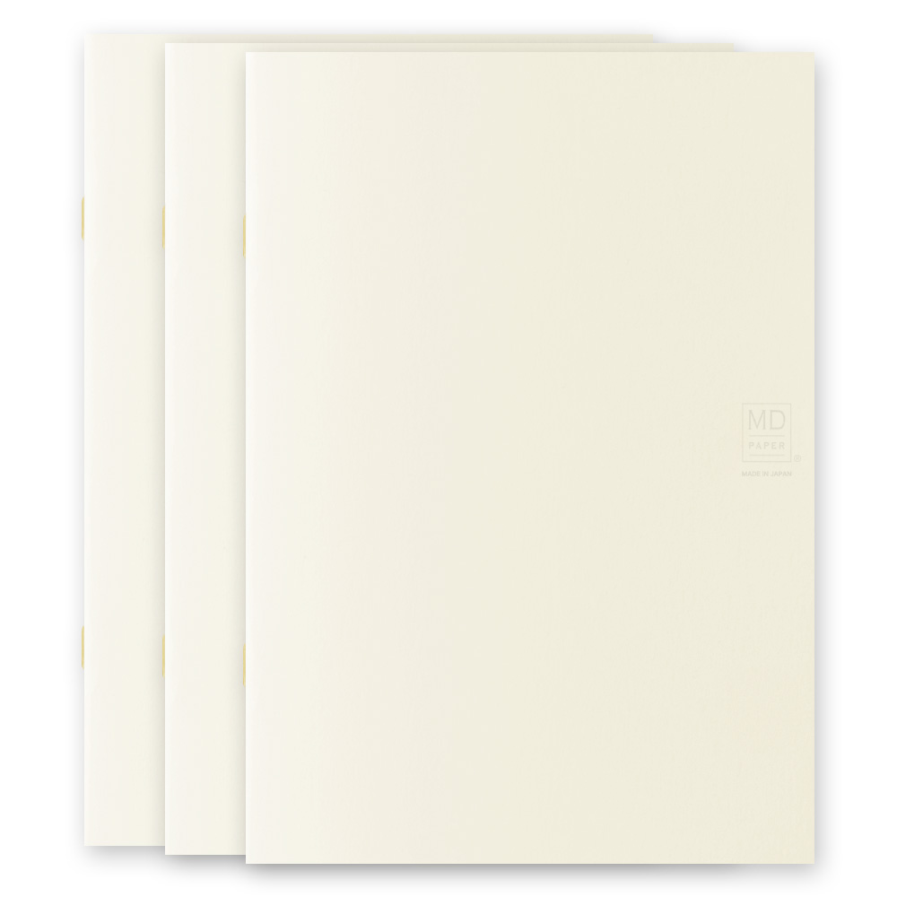 Midori MD Paper A5 Blank Notebook Light (3-pack)