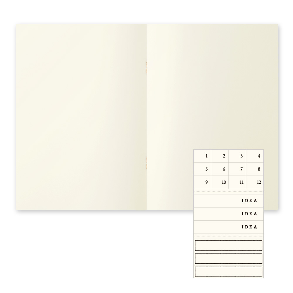 Midori MD Paper A5 Blank Notebook Light (3-pack)