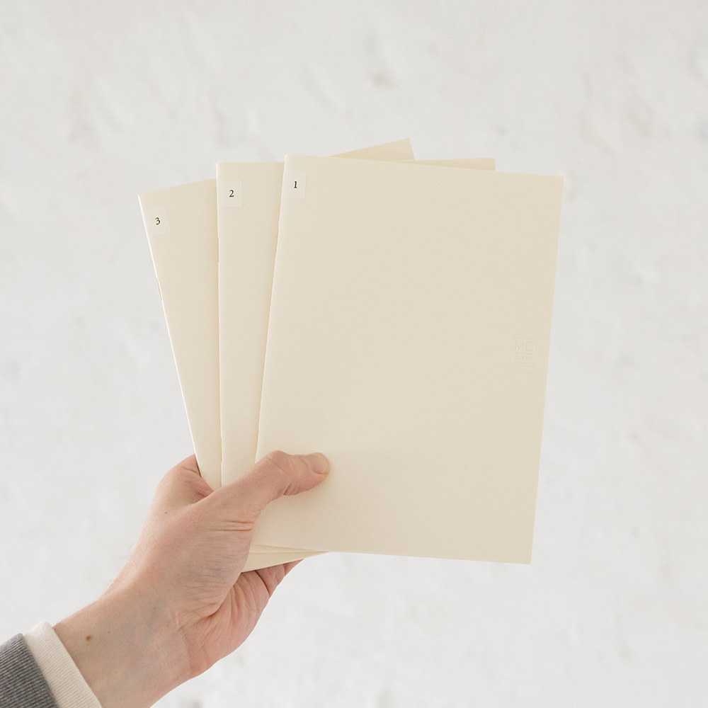 Midori MD Paper A5 Blank Notebook Light (3-pack)