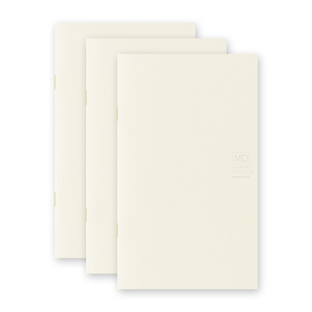 Midori MD Papel B6 cuaderno cuadriculado claro (paquete de 3)