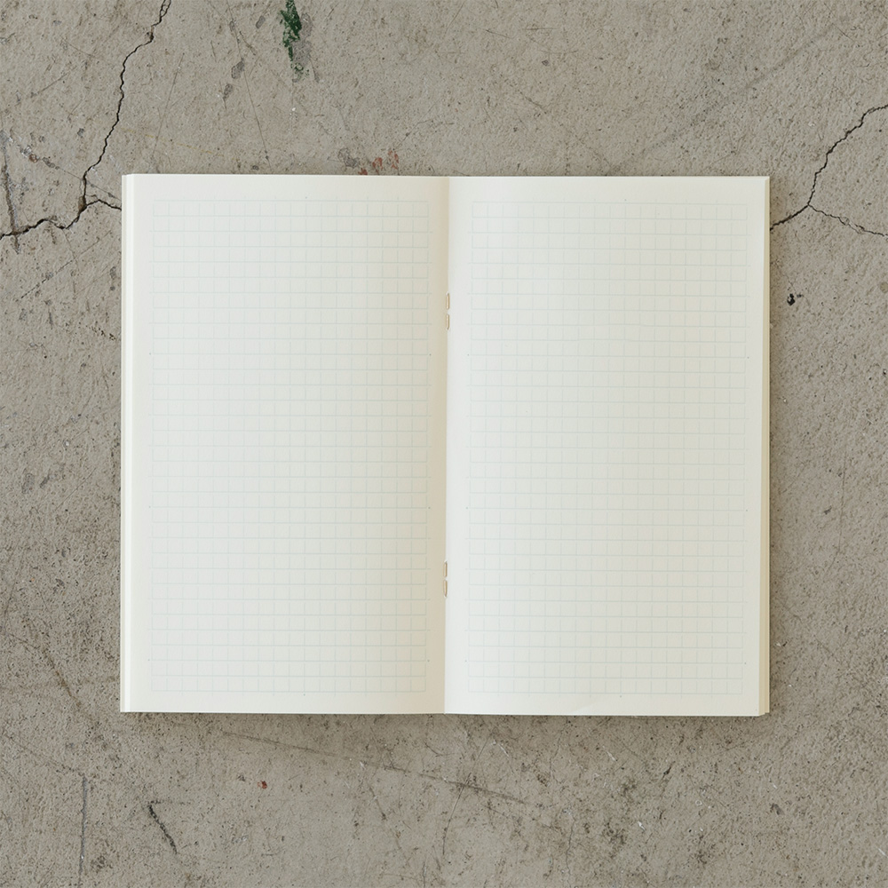 Midori MD Papel B6 cuaderno cuadriculado claro (paquete de 3)
