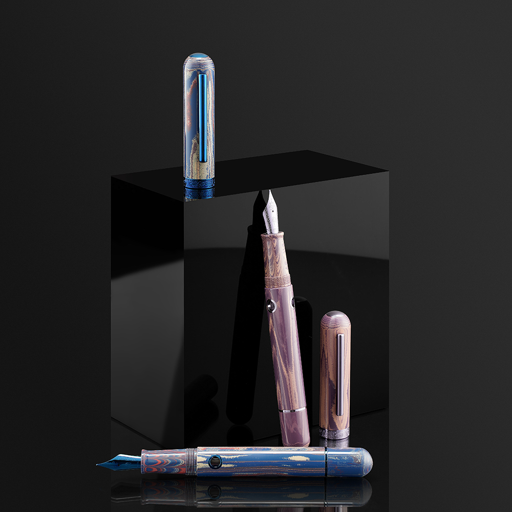 Nahvalur Nautilus The Blue Ringed BT Fountain Pen