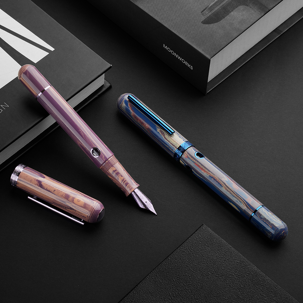 Nahvalur Nautilus The Blue Ringed BT Fountain Pen