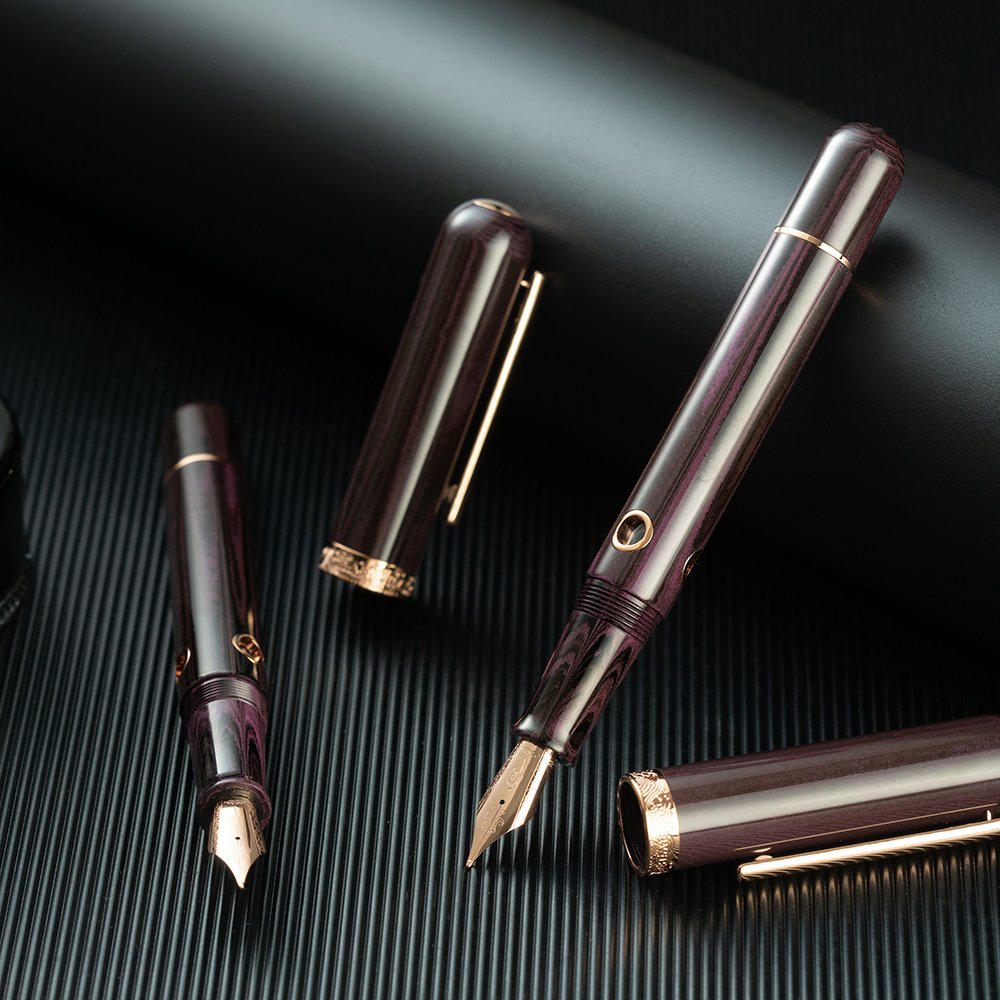 Nahvalur Nautilus Stylophora Berry RGT Fountain Pen