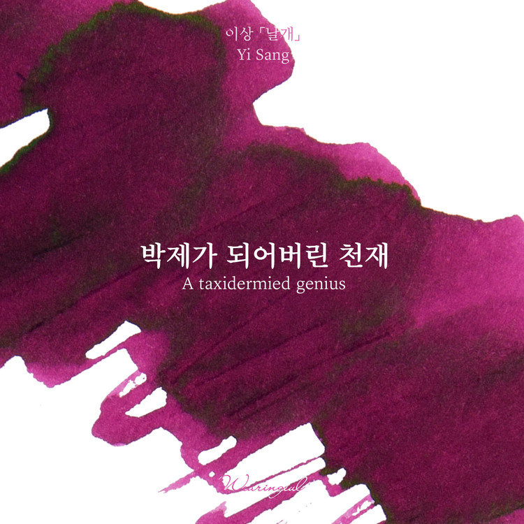 Wearingeul-bläck Koreansk litteratur A Taxidermied Genius av Yi Sang 30 ml bläckflaska