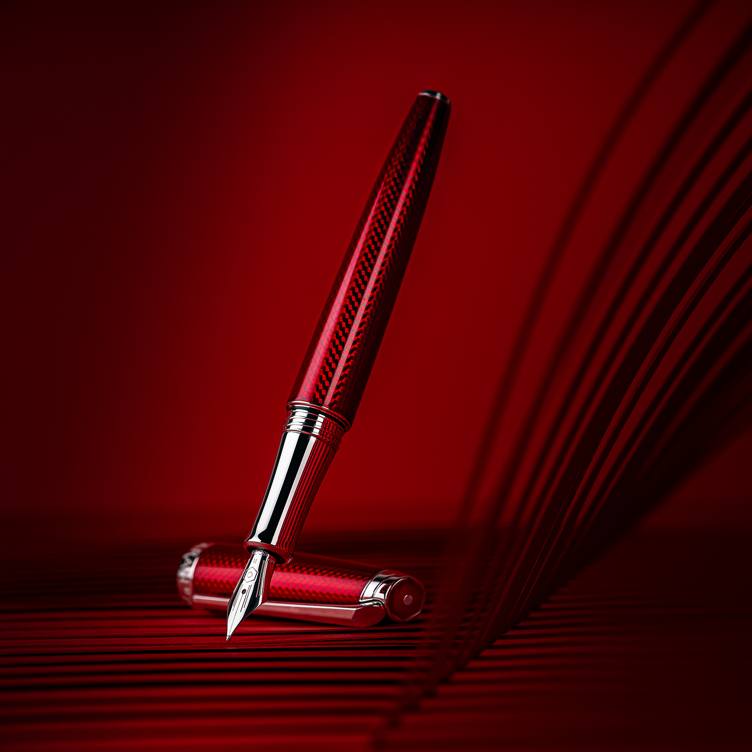 Caran d'Ache Léman Rouge Carmin Fountain pen