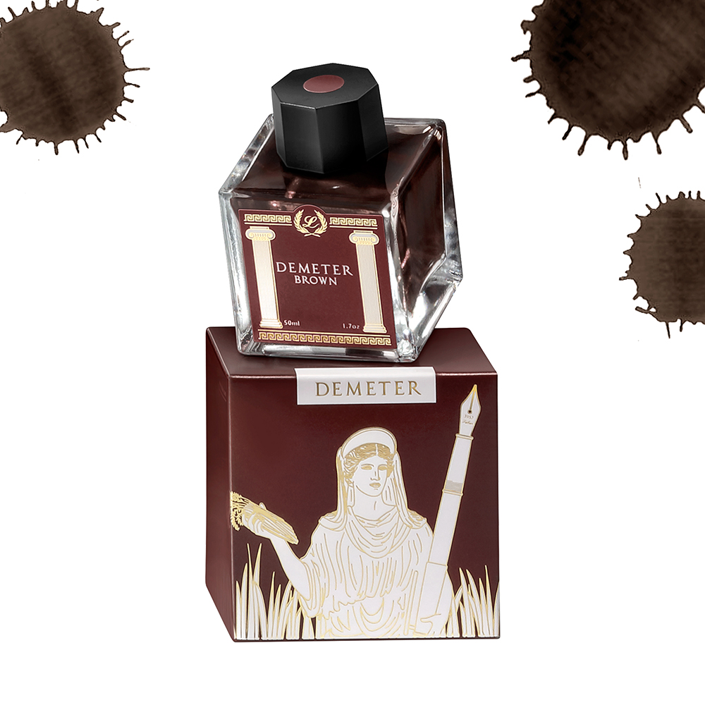 Laban Mythologie grecque Encre brune Demeter - Bouteille d'encre 50ml