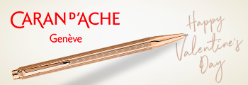 Caran d'Ache Ecridor Chevron Rose Gold Ballpoint