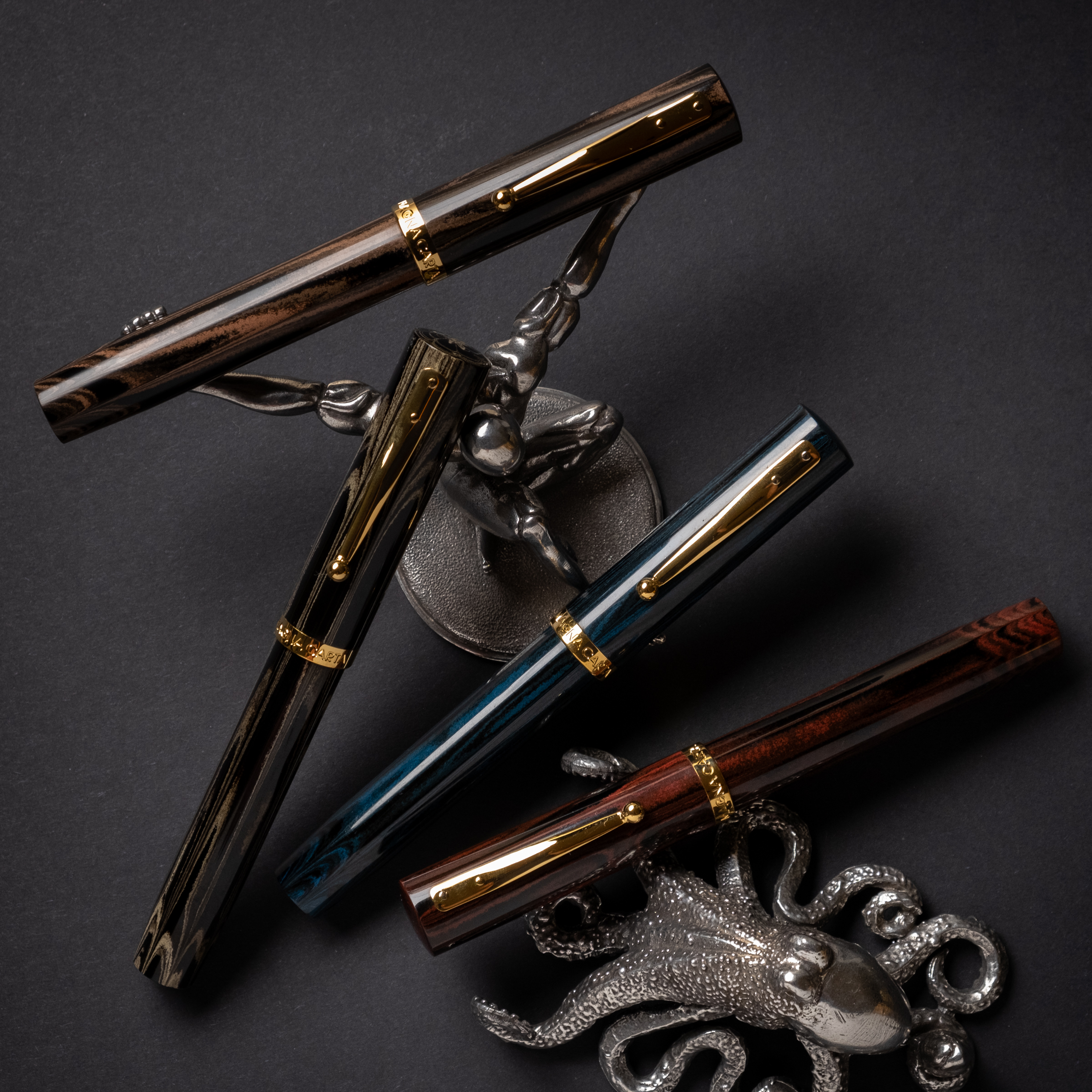 Magna Carta Mag 1000 SEM Ebonite Brown GT Fountain Pen