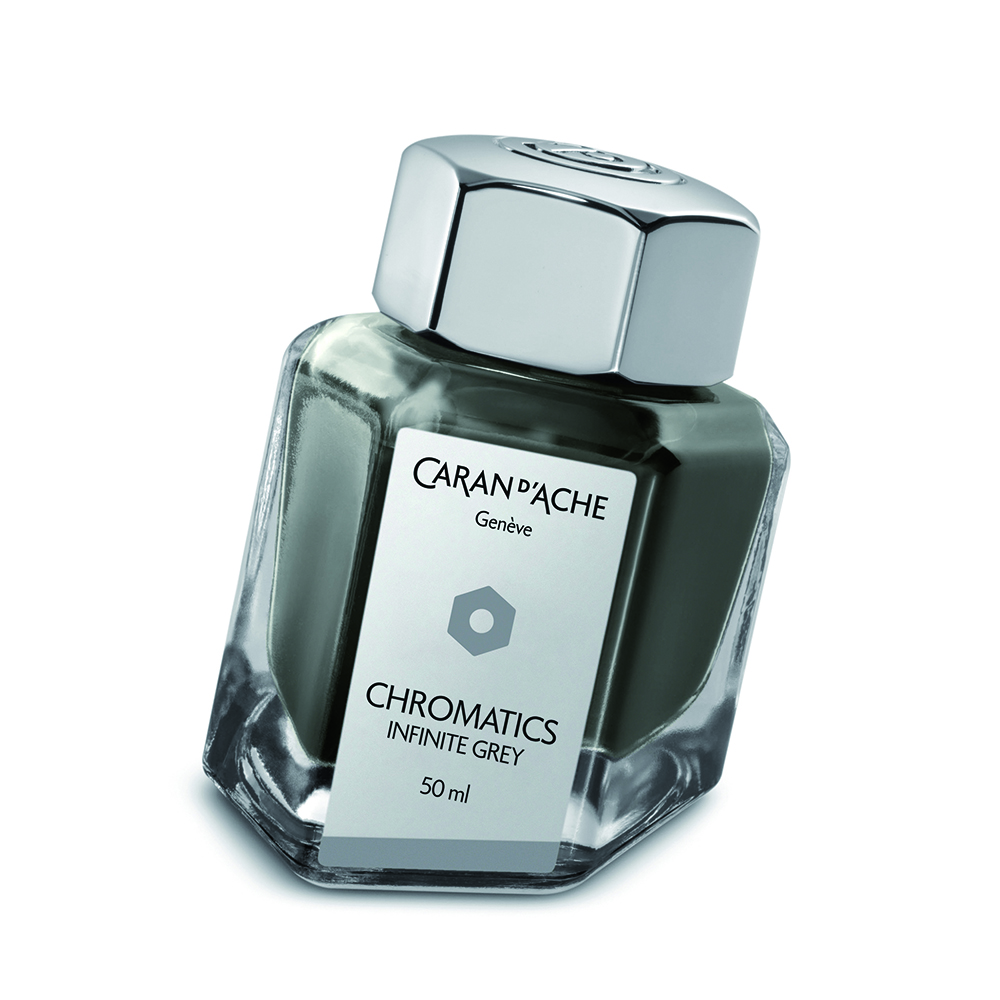 Caran d'Ache Chromatics Tinta Gris Infinita - Botella de 50 ml