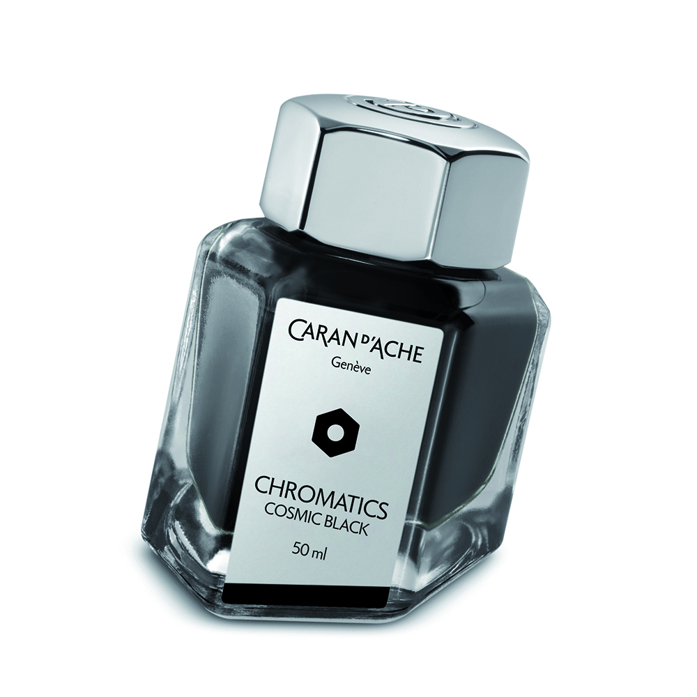 Caran d'Ache Chromatics Cosmic Black Ink - Bouteille d'encre 50ml