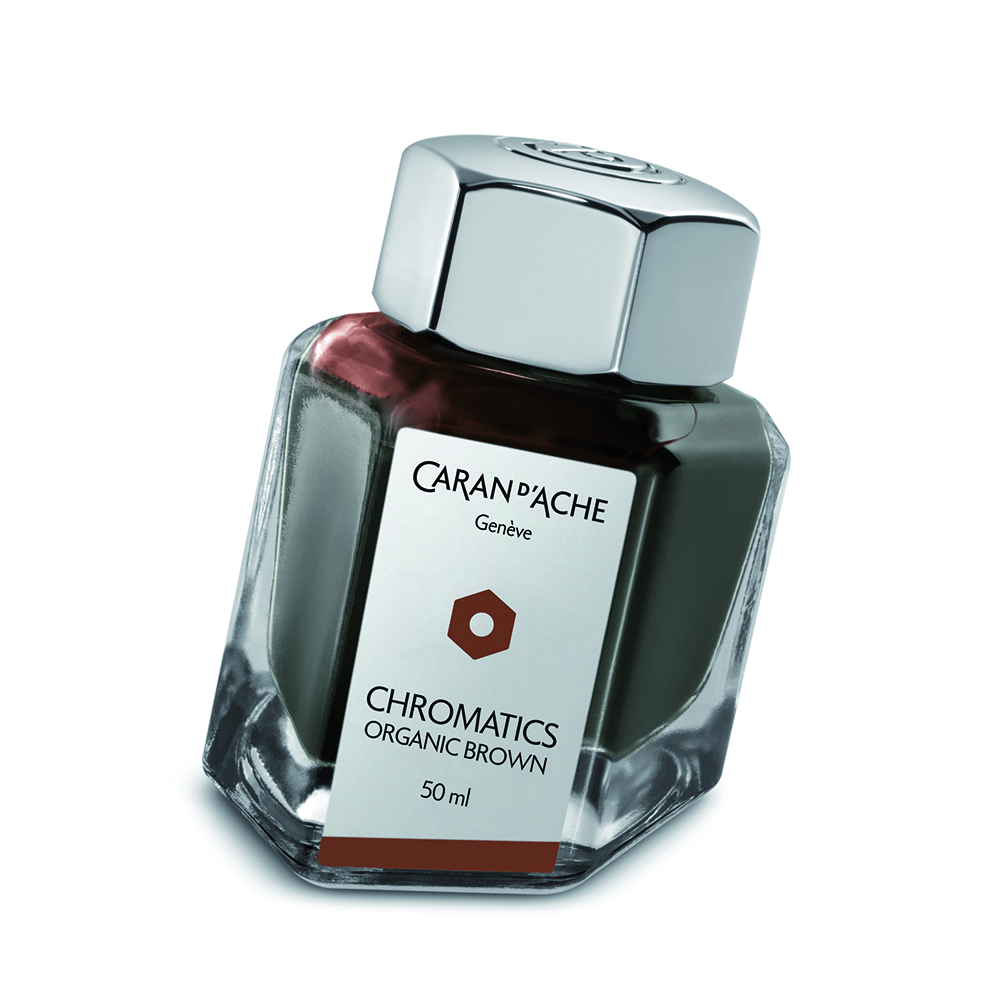 Caran d'Ache Chromatics Organic Brown Ink - 50ml Ink Bottle