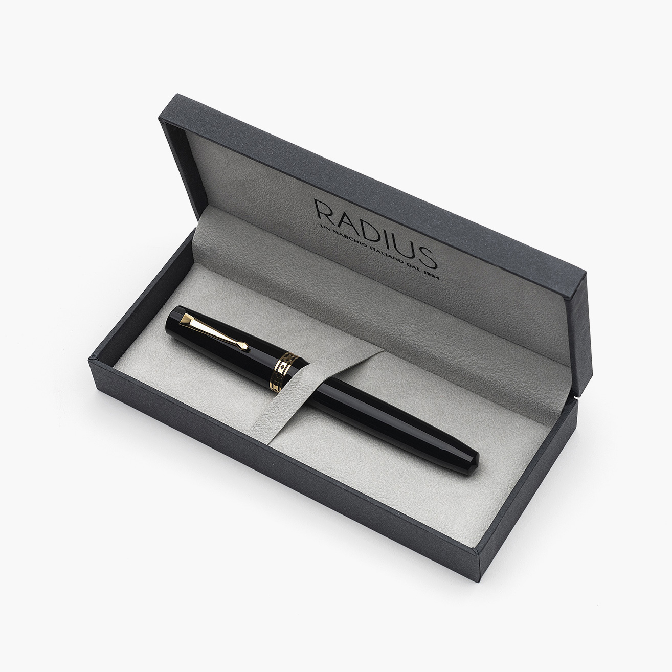 Pluma Estilográfica Radius Settimo Nero Essenza Opaco RT