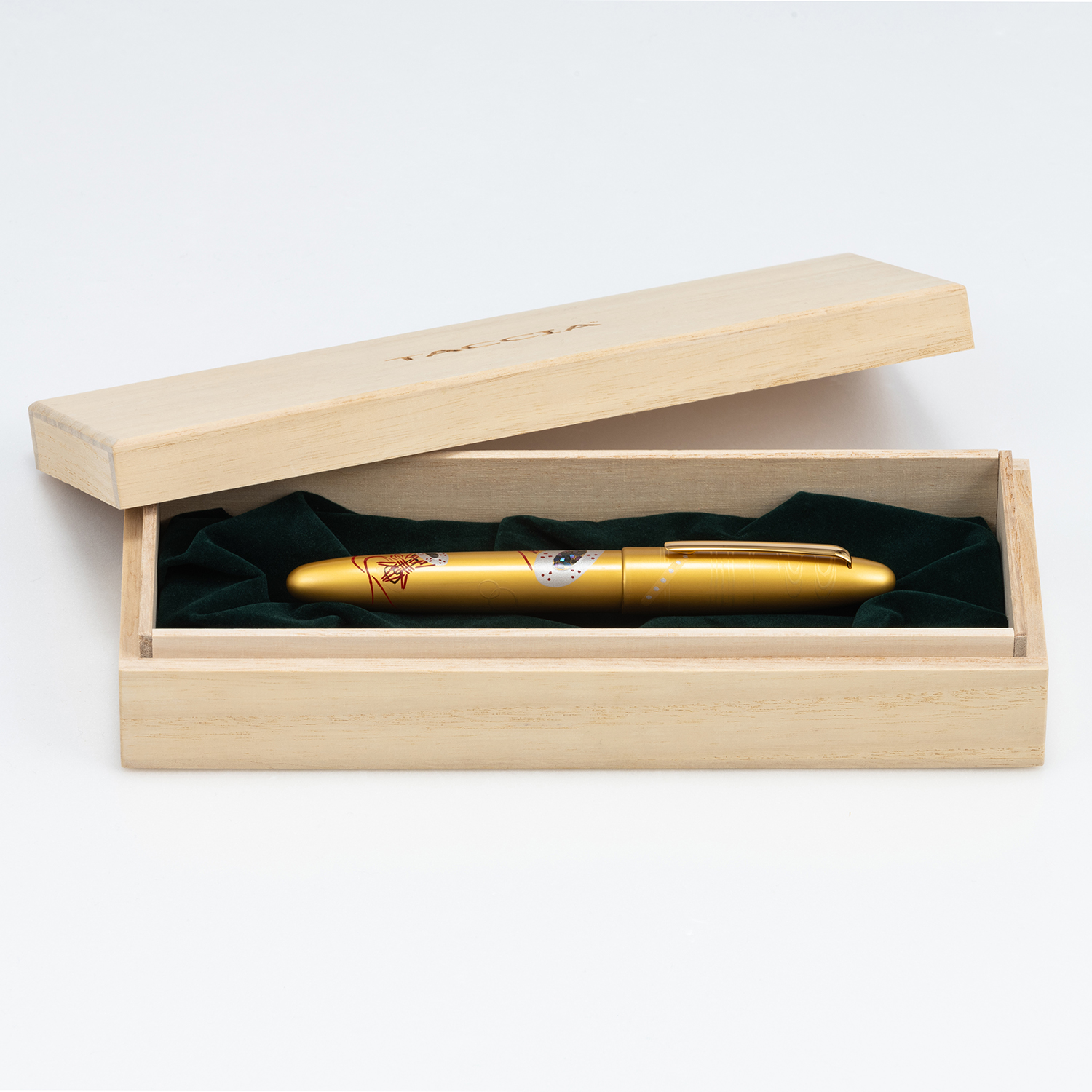 Taccia Kin-ji Maki-e Urushi Gyoku-in Biwa Fountain pen