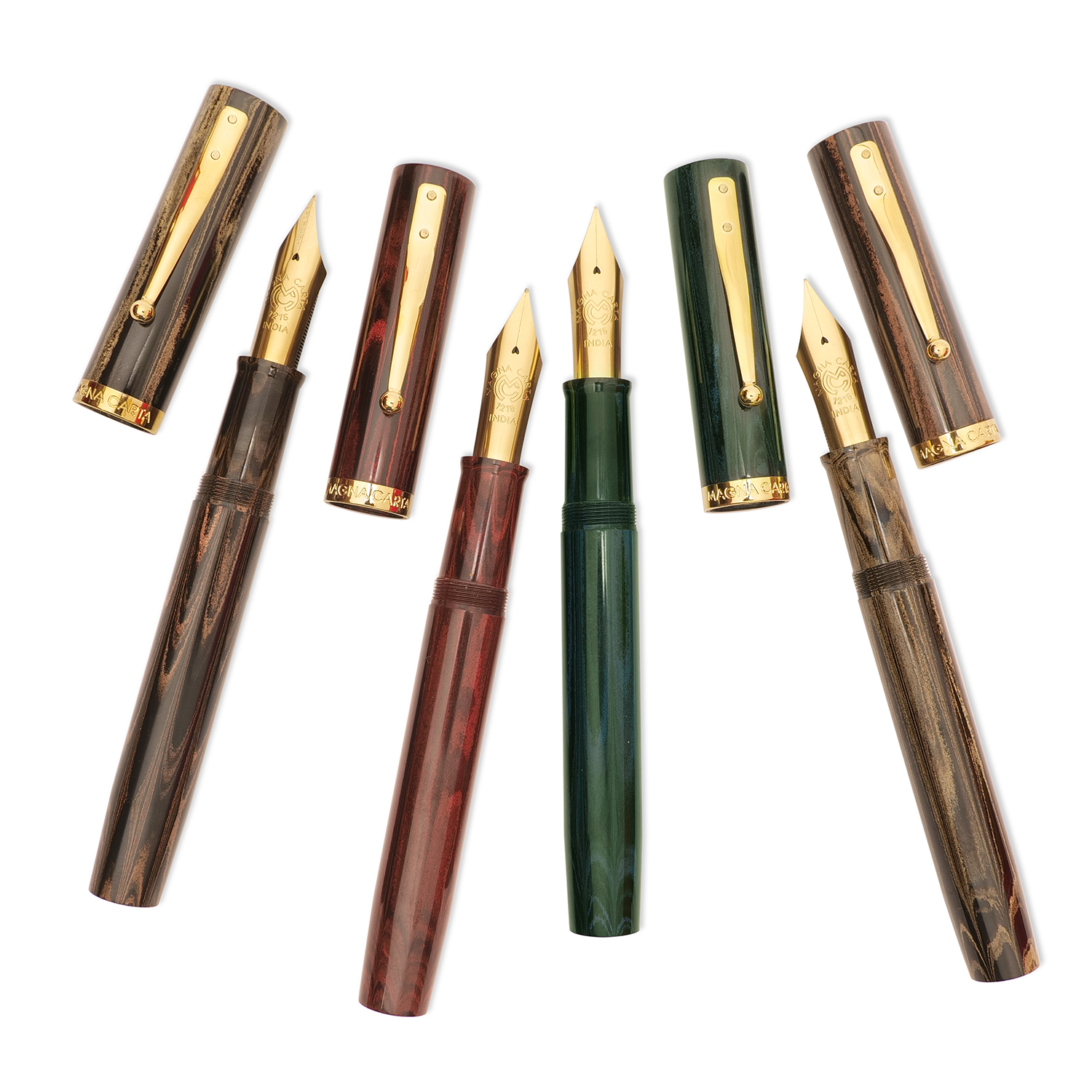 Magna Carta Mag 1000 SEM Ebonite Brown GT Fountain Pen