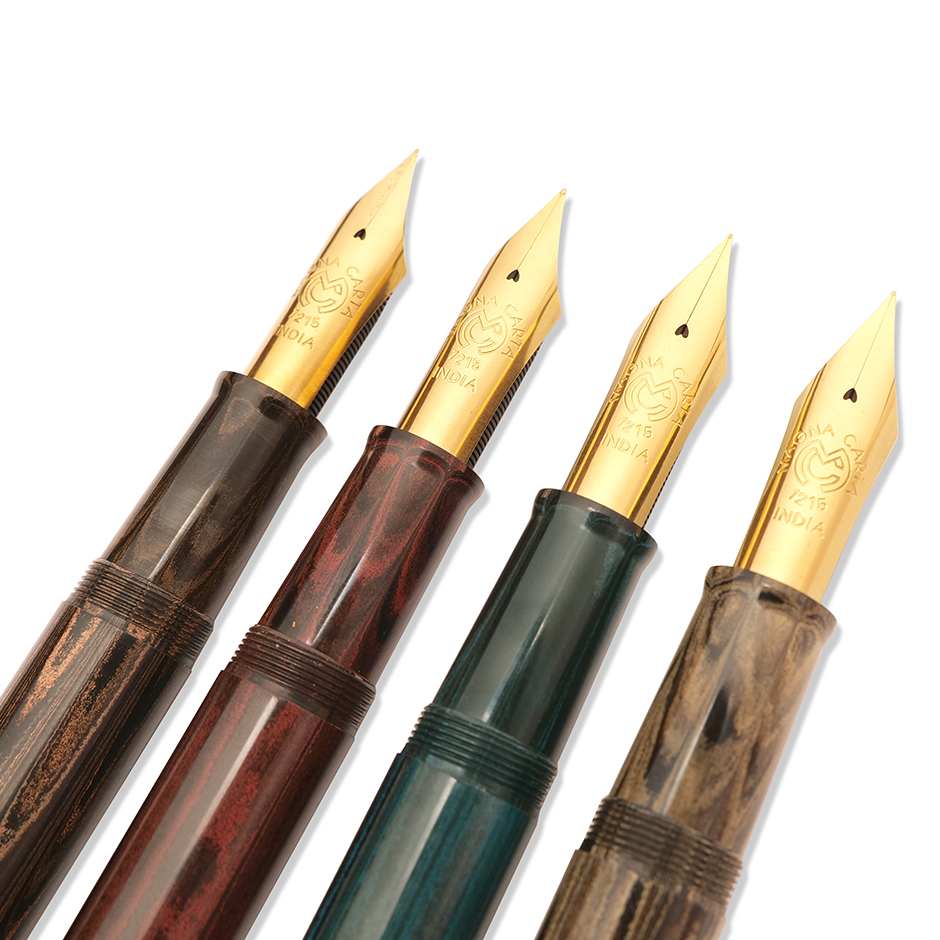 Magna Carta Mag 1000 SEM Ebonite Brown GT Fountain Pen