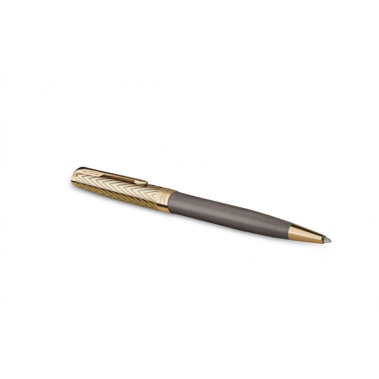 Parker Sonnet Pioneers Collection Arrow Grey Lacquer GT Stylo à bille