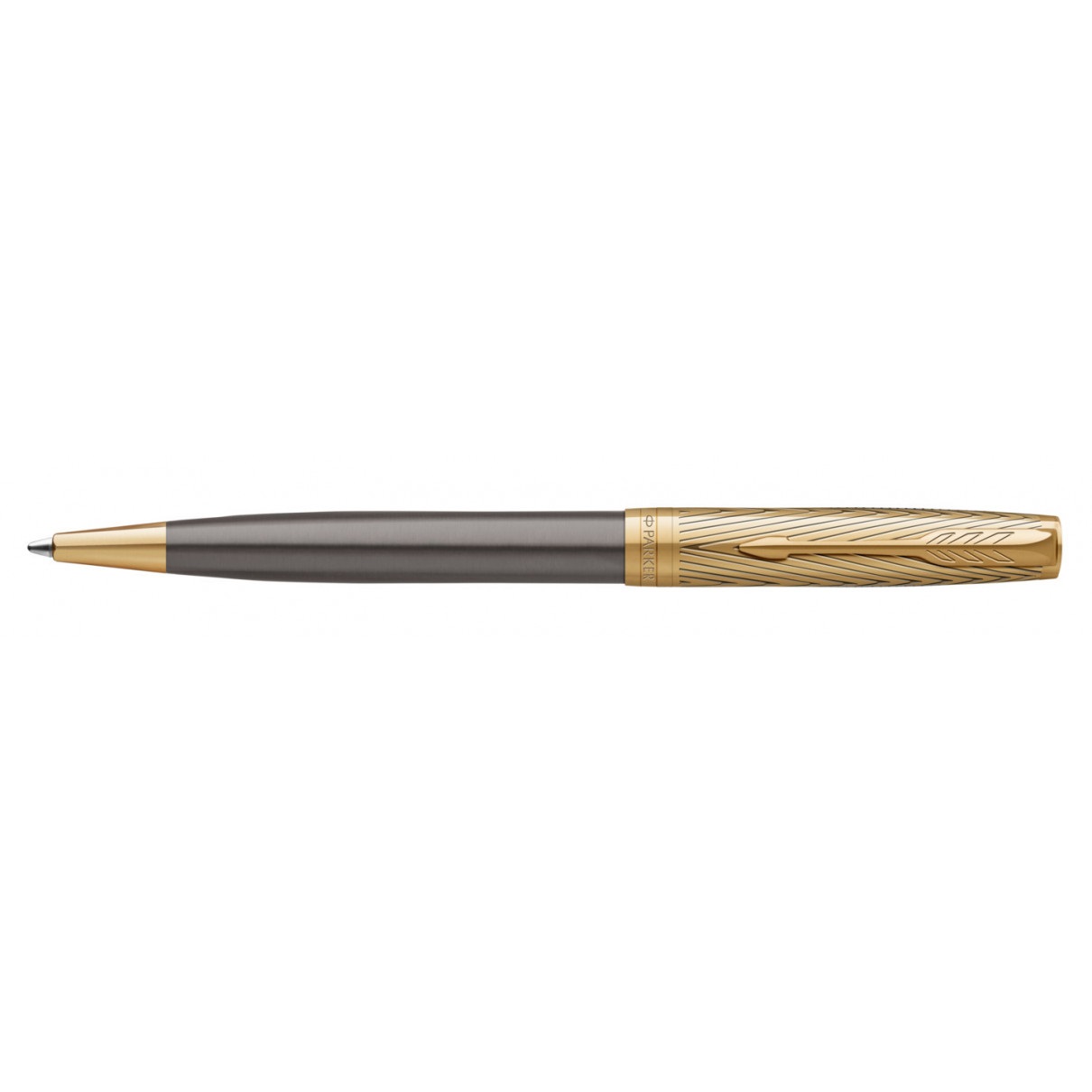 Parker Sonnet Pioneers Collection Arrow Grey Lacquer GT Stylo à bille
