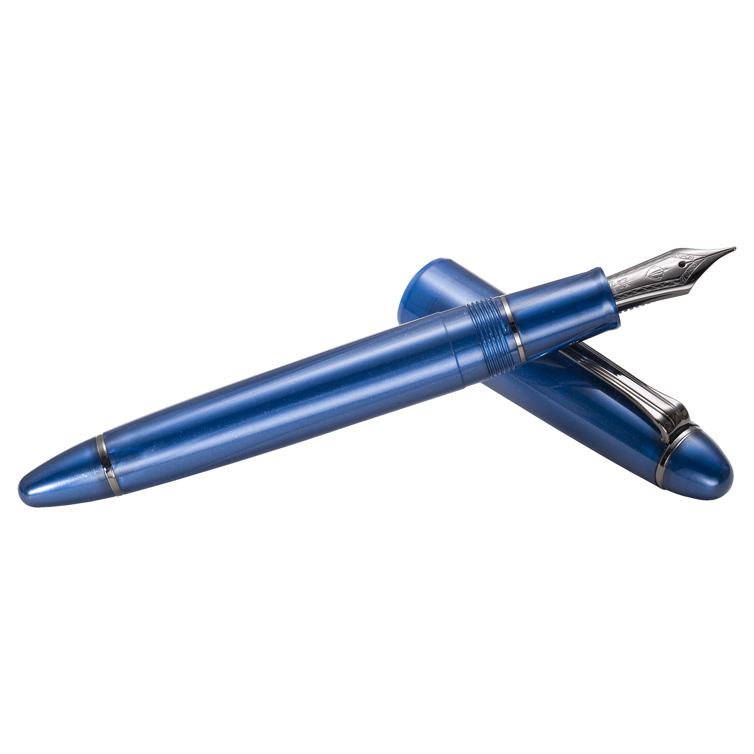 Sailor 1911L Ringless Metallic Simply Blue IP Fountain pen