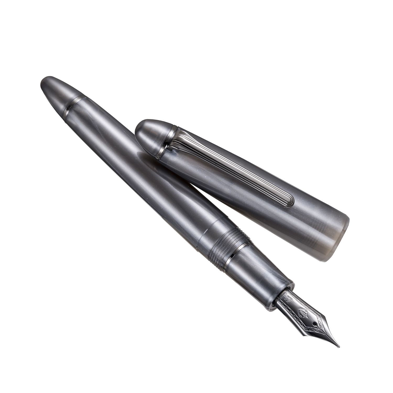 Sailor 1911L Ringless Metallic Simply Blue IP Fountain pen