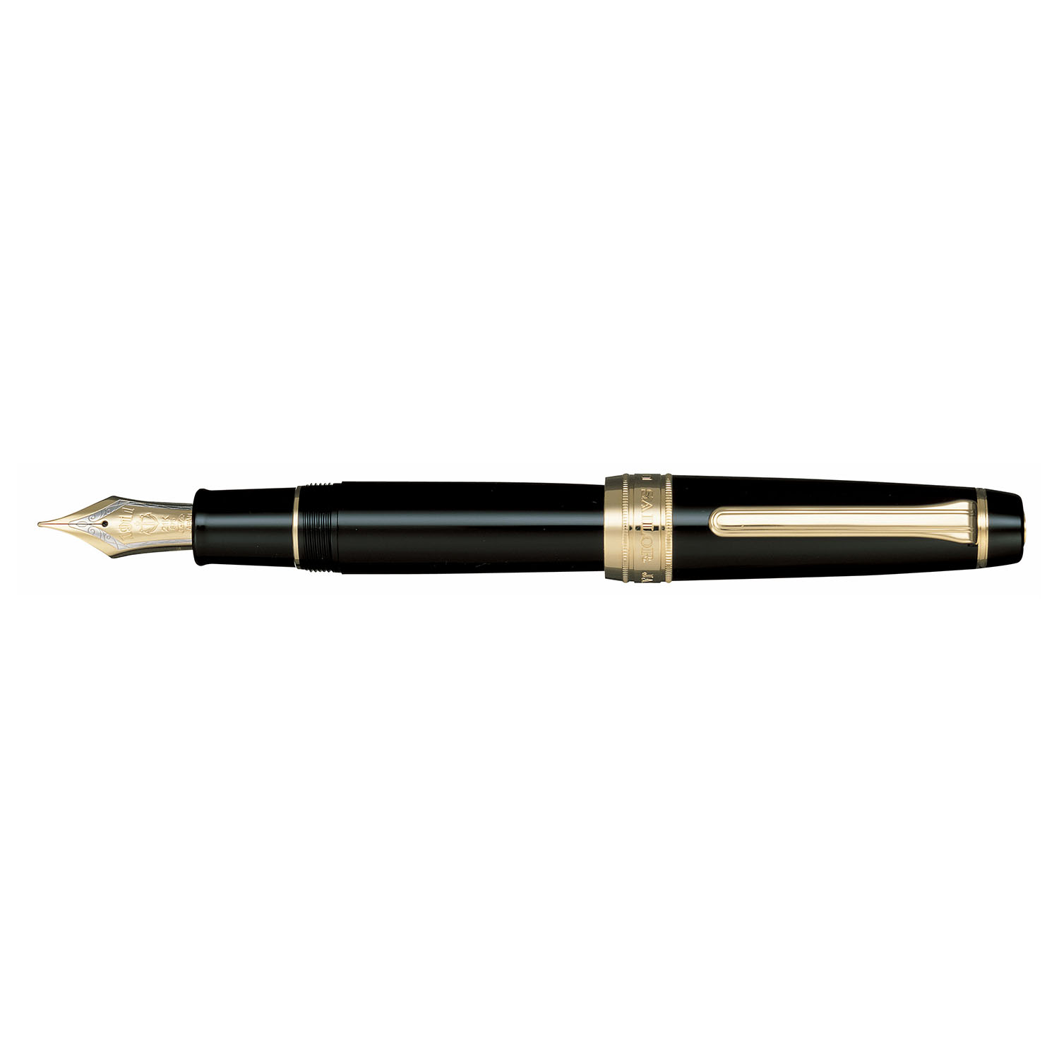 Caneta-tinteiro Sailor Pro Gear King of Pens Black GT - Naginata Medium Nib