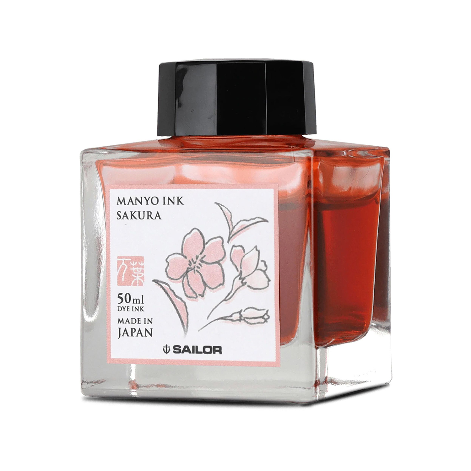 Sailor Manyo Sakura-inkt - 50 ml inktfles
