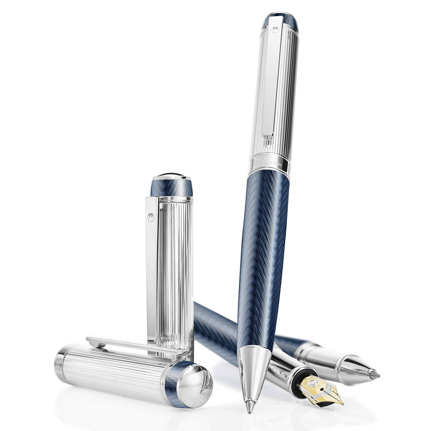 Waldmann Grandeur Blauw Oceaangolf Rollerball