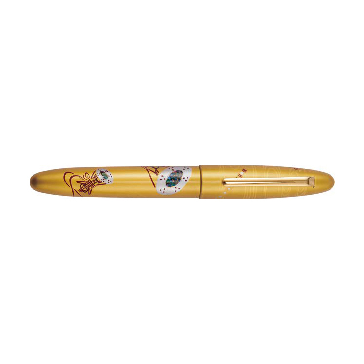 Taccia Kin-ji Maki-e Urushi Gyoku-in Biwa Fountain pen